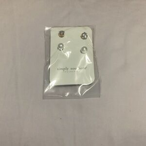 Simply Southern Gold and Silver Pearl Earrings